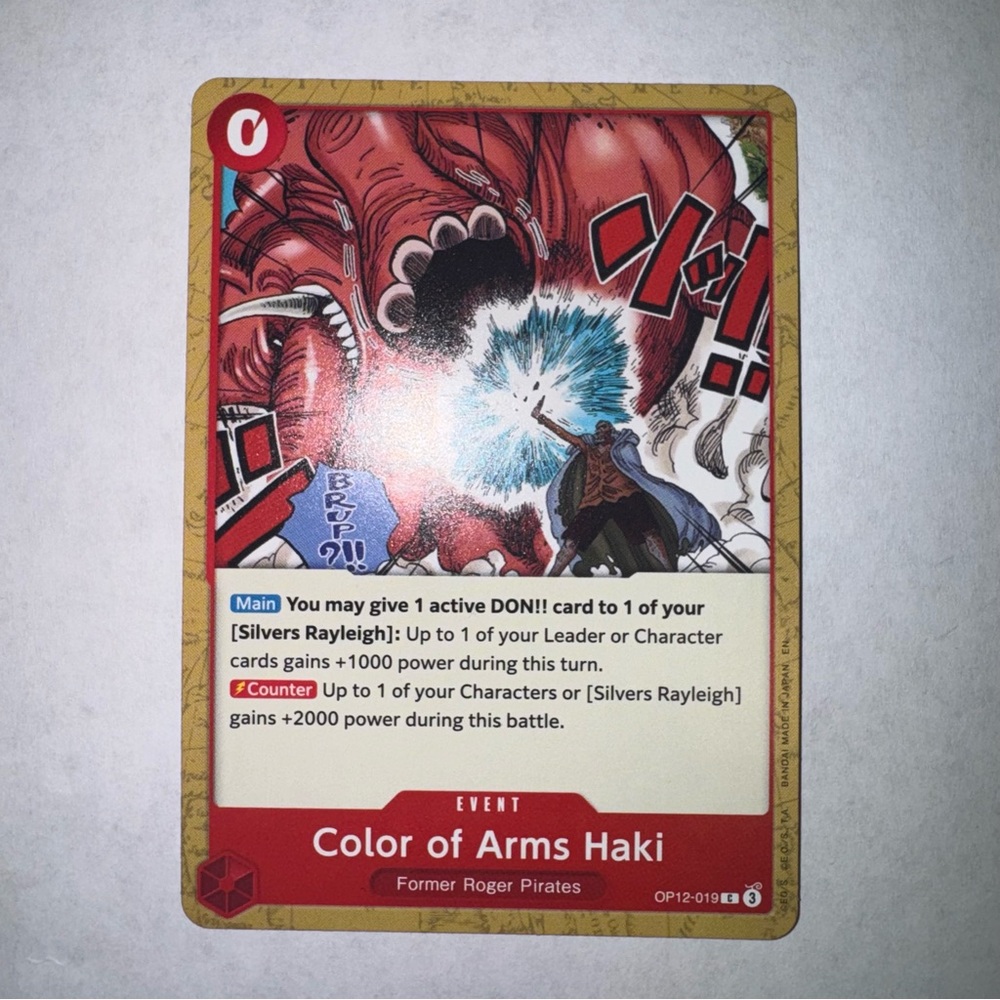 Color of Arms Haki C Legacy of the Master OP12-019 NM
